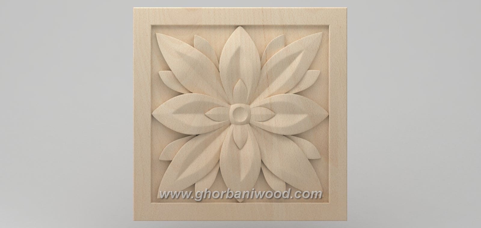 5041.9 گل منبت دکوری چهارگوش کد 5041