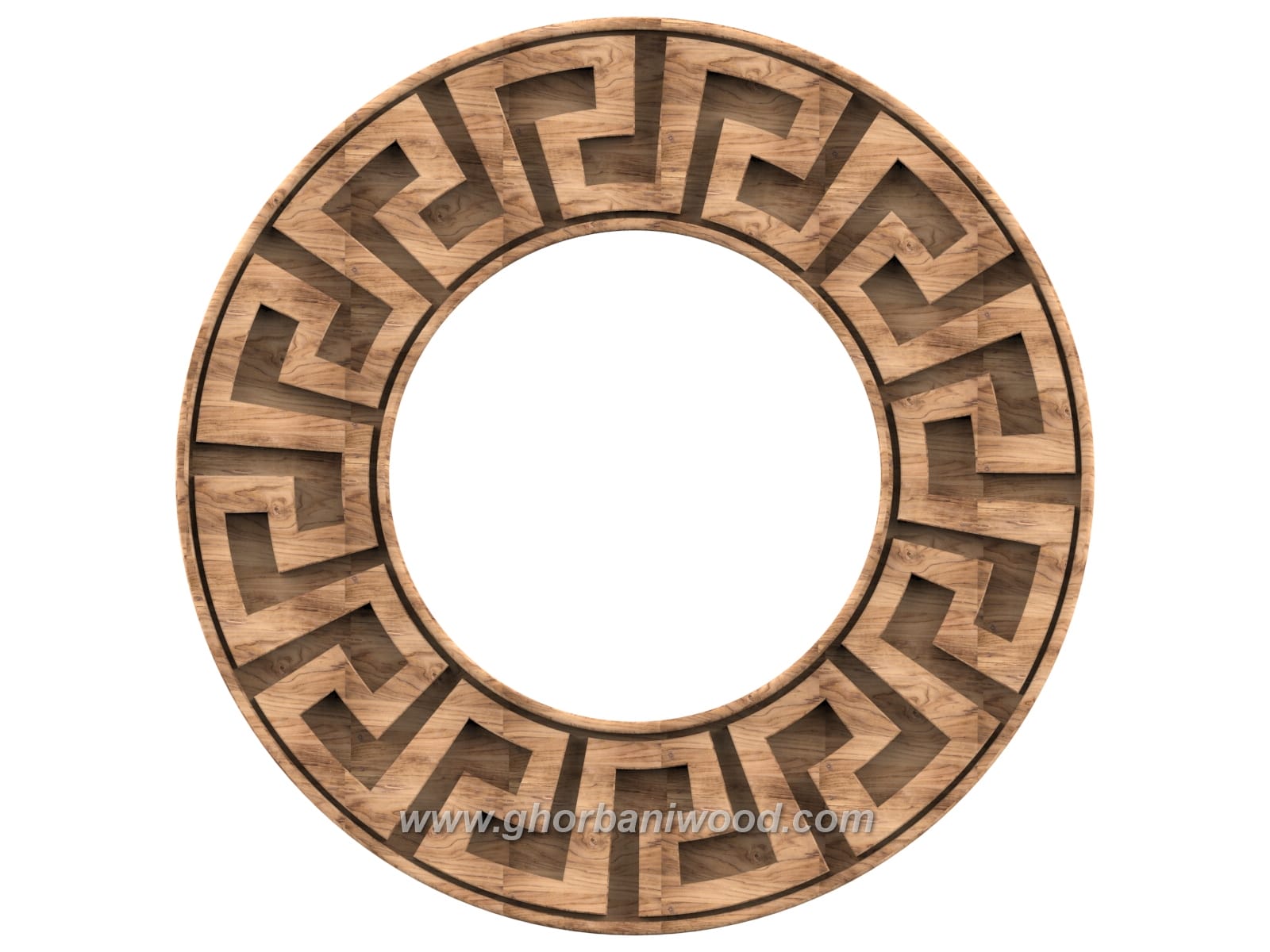 1504.1 قاب آیینه نئوکلاسیک گرد