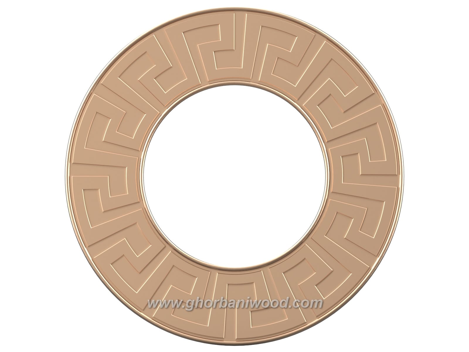 1504.5 قاب آیینه نئوکلاسیک گرد