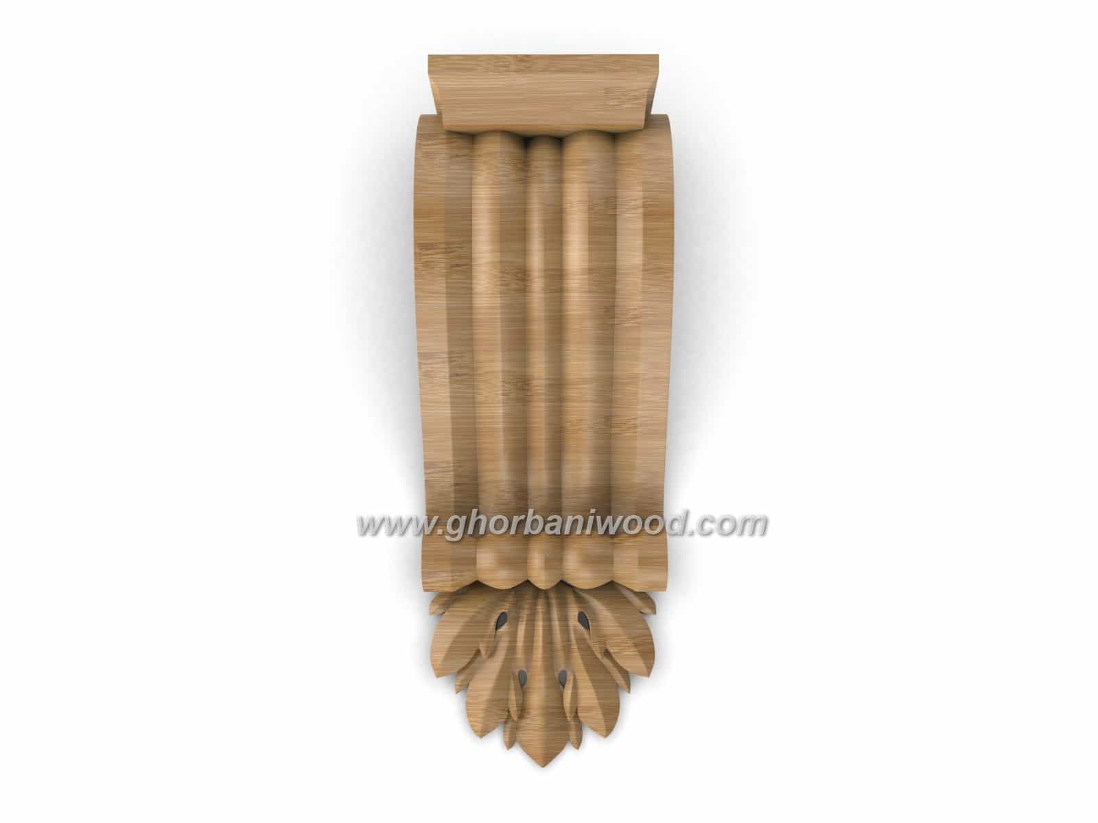 سرستون کلاسیک چوبی