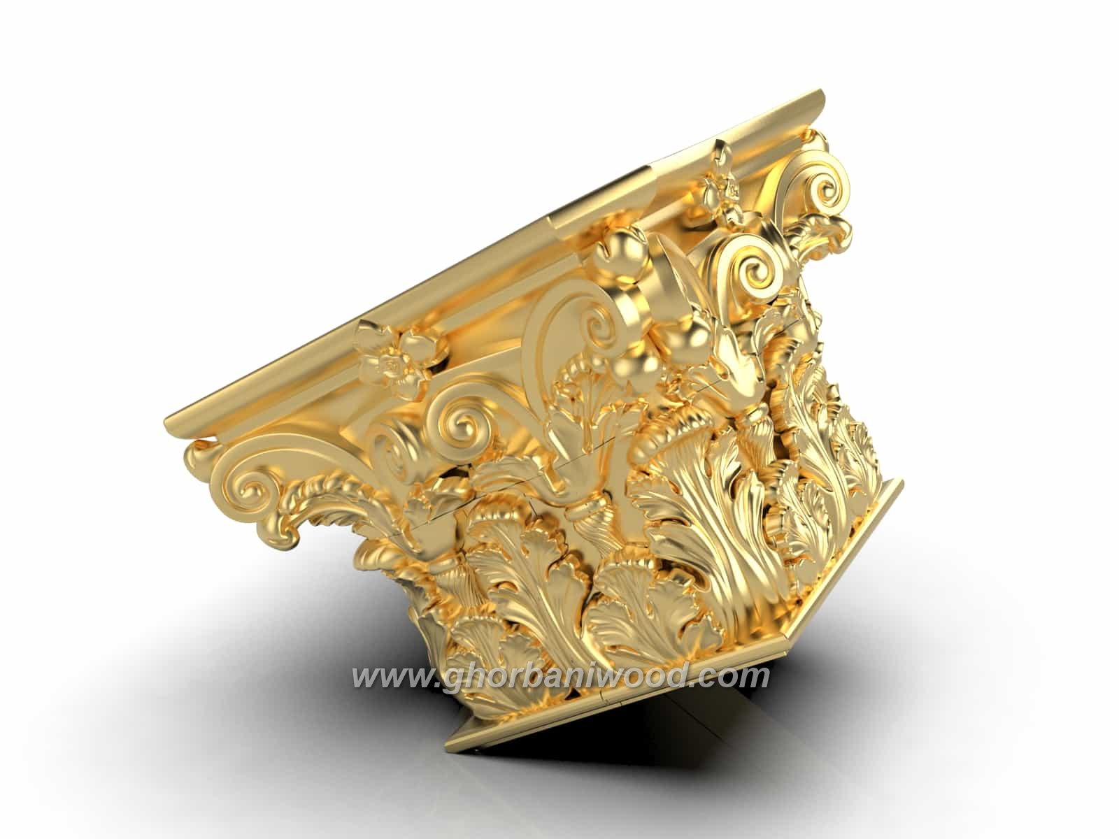 سرستون کلاسیک چوبی