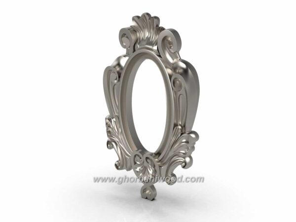 قاب آینه چوبی کلاسیک 1320 - تصویر 2