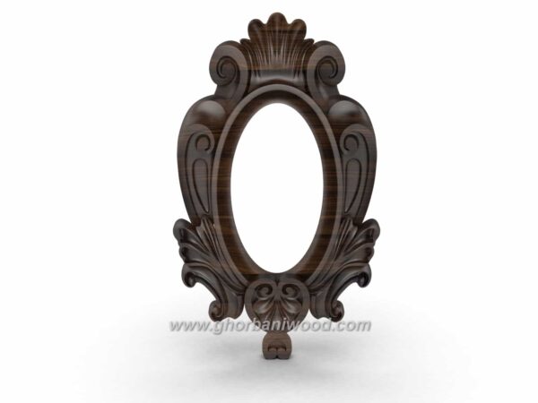 قاب آینه چوبی کلاسیک 1320 - تصویر 5