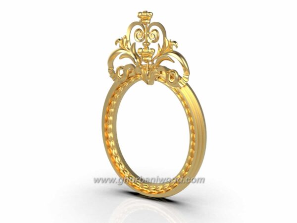 قاب آینه چوبی زیبا 1324