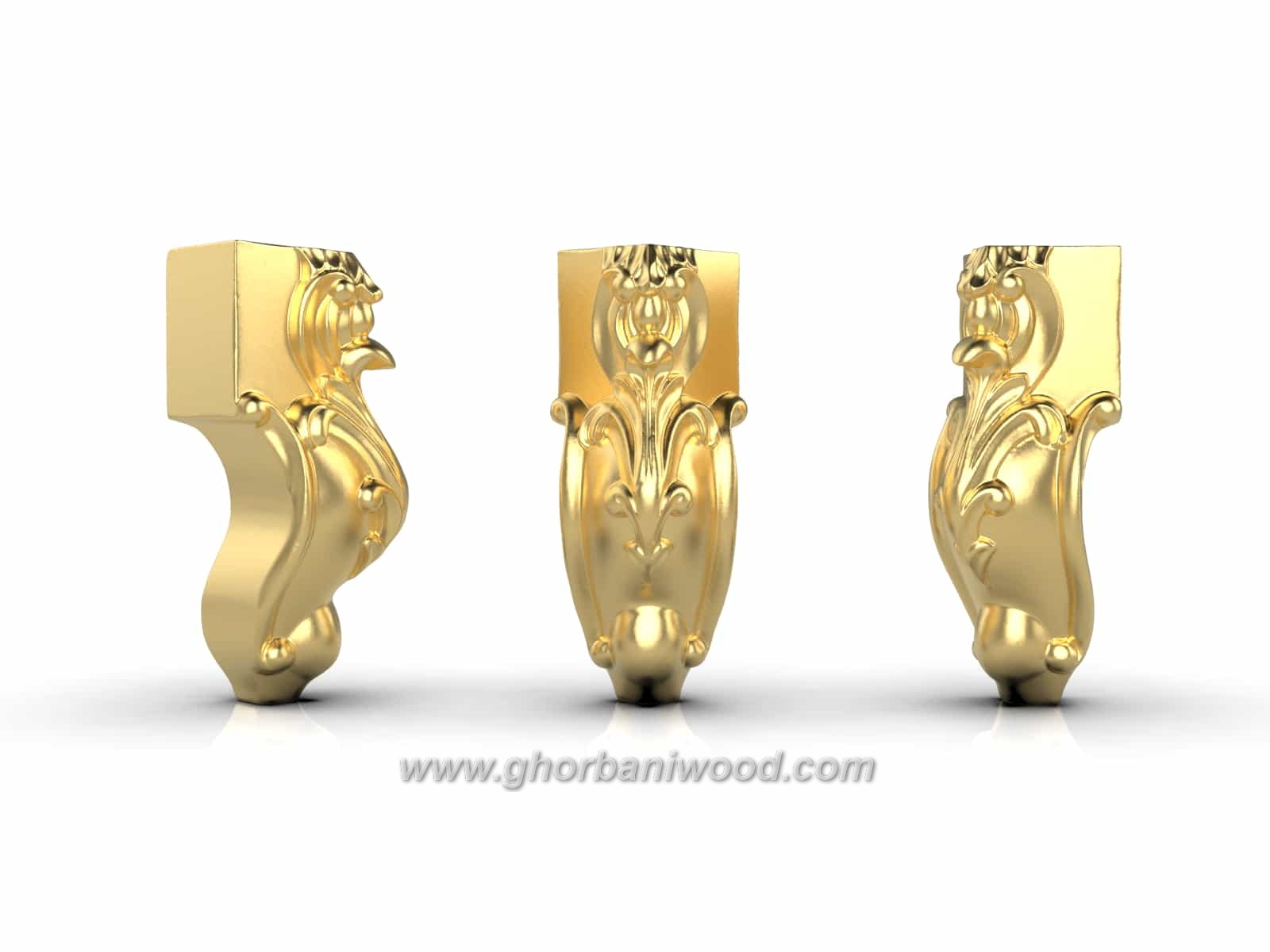 پایه چوبی کوتاه کد 3006