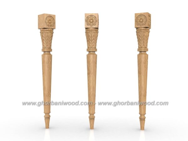 پایه میز ناهارخوری چوبی کد 3049