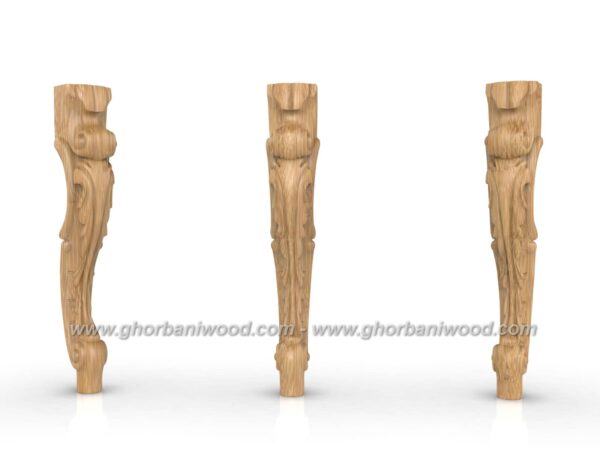 پایه میز ناهار خوری چوبی کد 3054