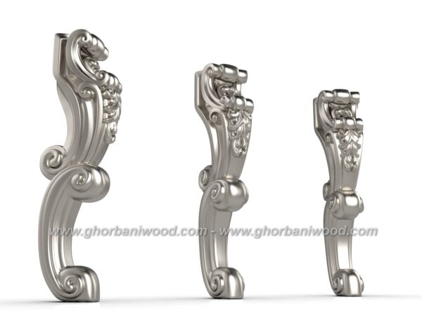 پایه چوبی میز مدیریت 3055 - تصویر 2