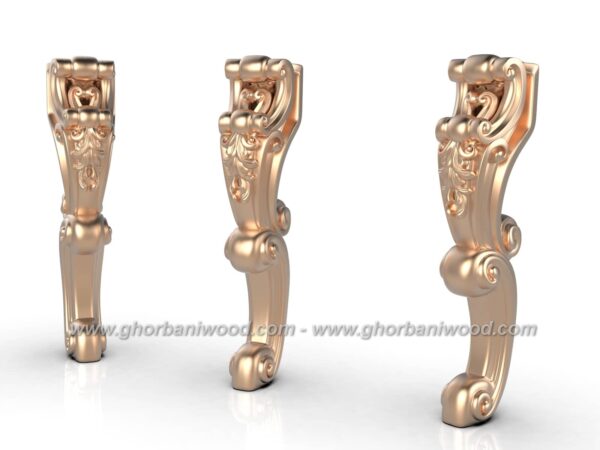 پایه چوبی میز مدیریت 3055 - تصویر 3