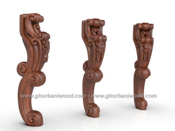 پایه چوبی میز مدیریت 3055 - تصویر 5