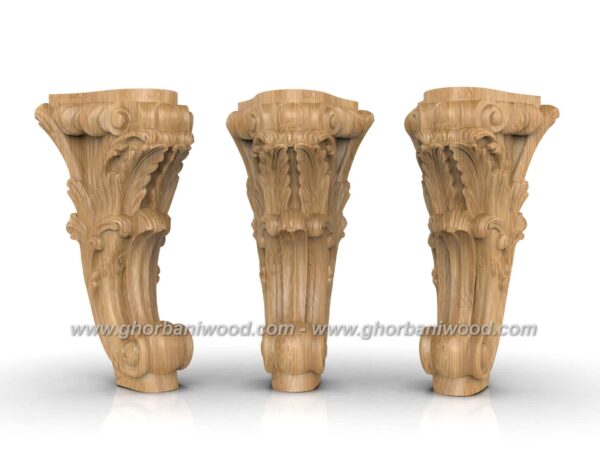 بهترین پایه چوبی مبل کلاسیک کد 3057