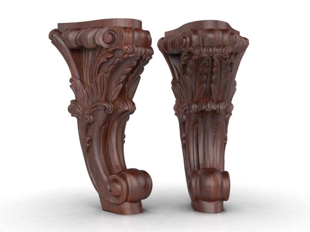 پایه مبلمان چوبی کد 3057