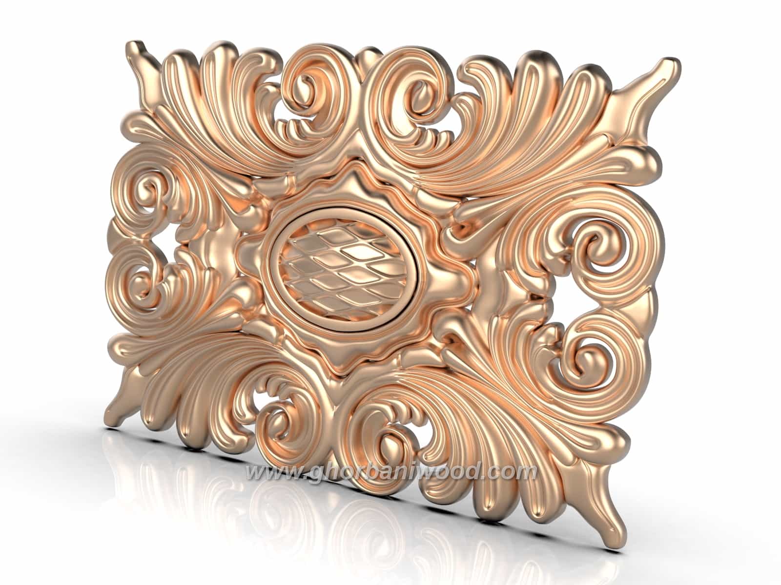 5001.3 گل منبت چهارگوش کد 5001