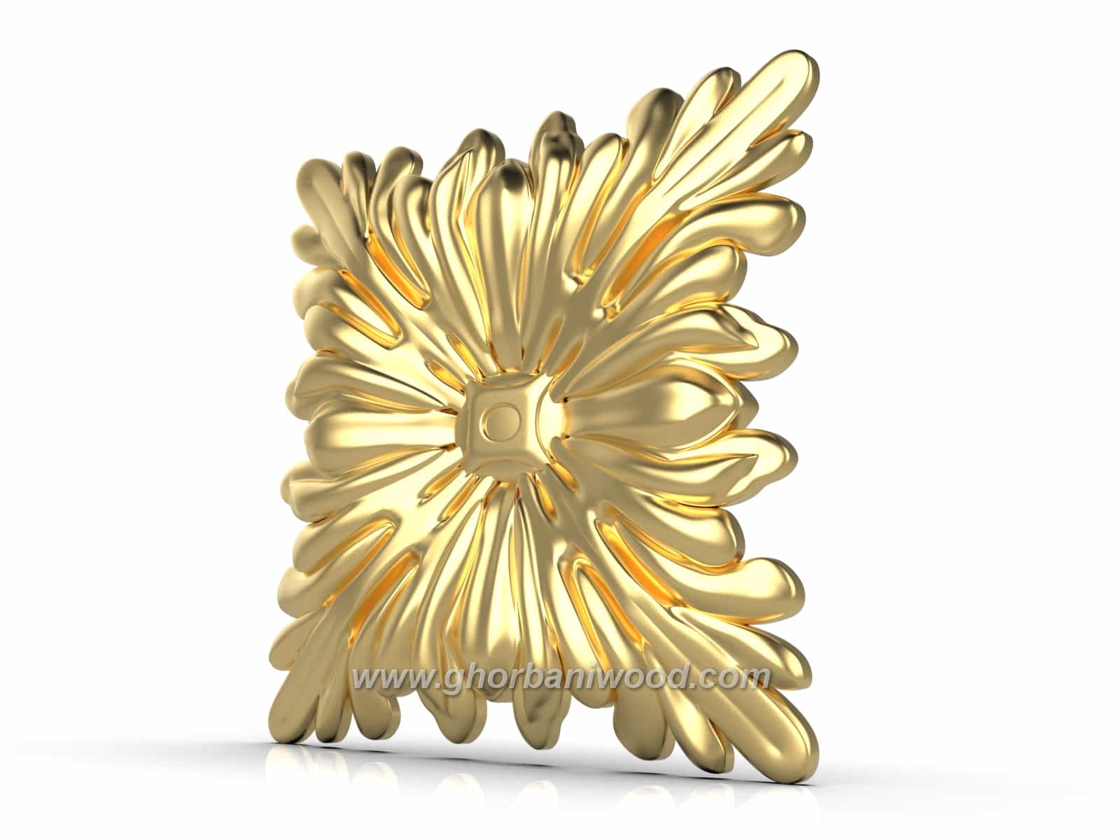 گل منبت دکوری چهارگوش کد 5002