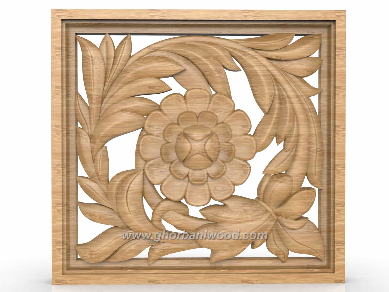 5009.4 گل منبت چهارگوش کد 5009