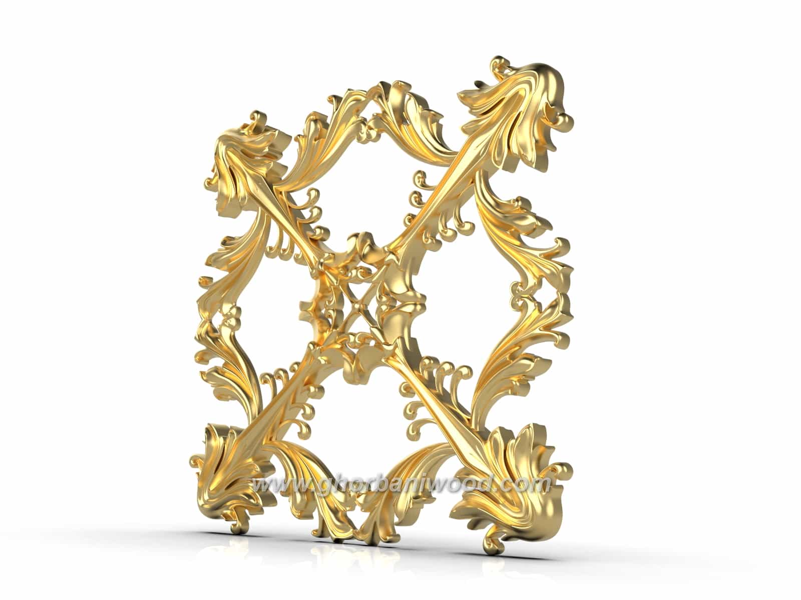 گل منبت دکوری چهارگوش کد 5010