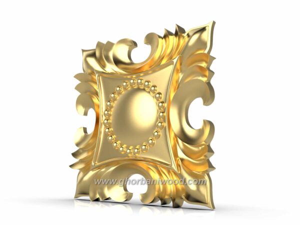 گل منبت دکوری چهارگوش کد 5030
