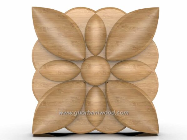 گل منبت دکوری چهارگوش کد 5037