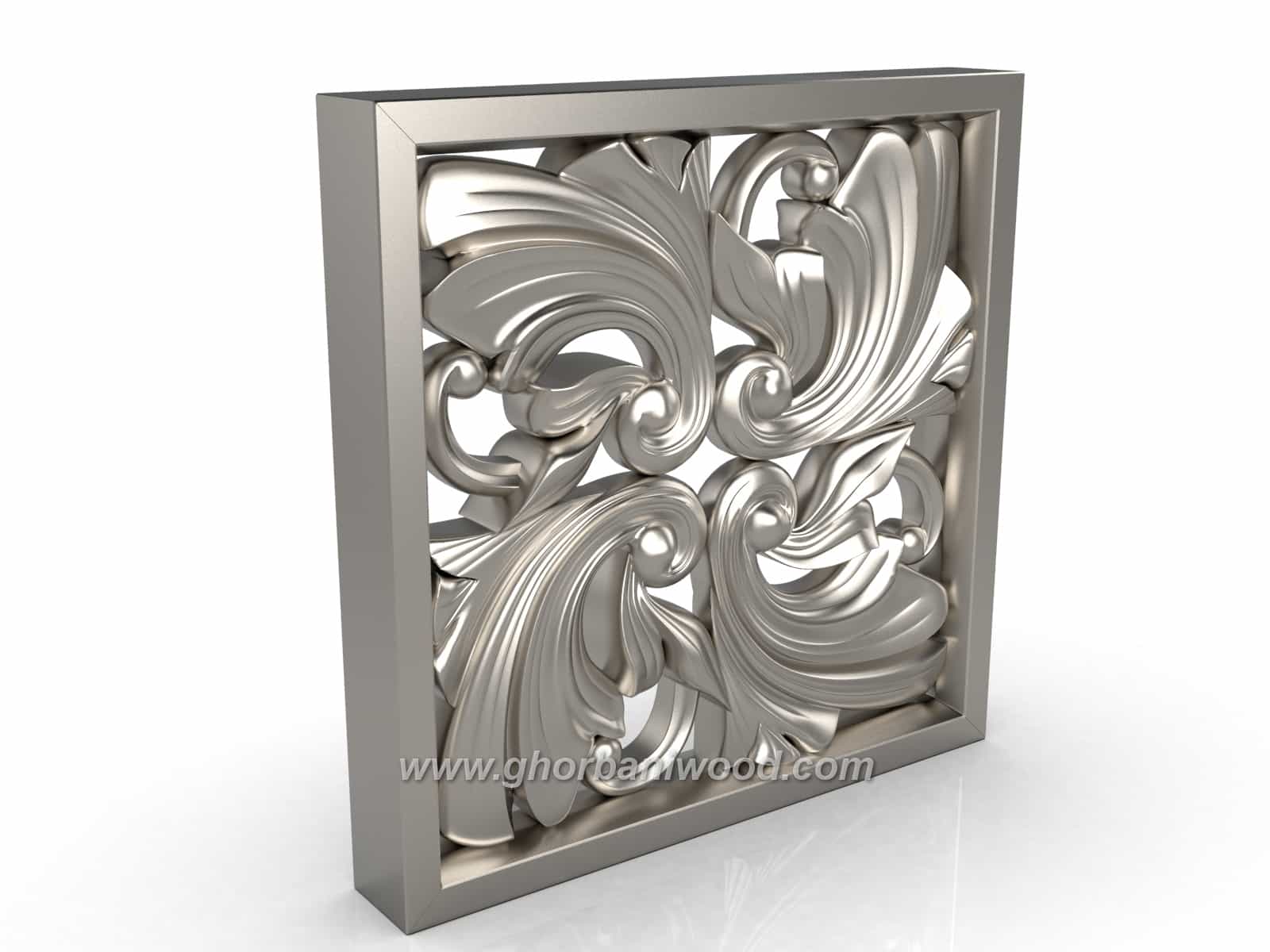 5039.2 گل منبت دکوری چهارگوش کد 5039