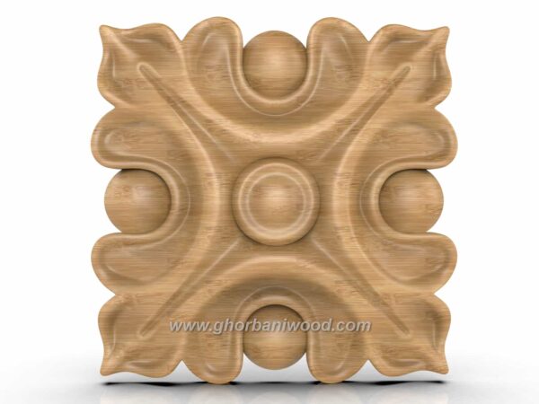 گل منبت دکوری چهارگوش کد 5058