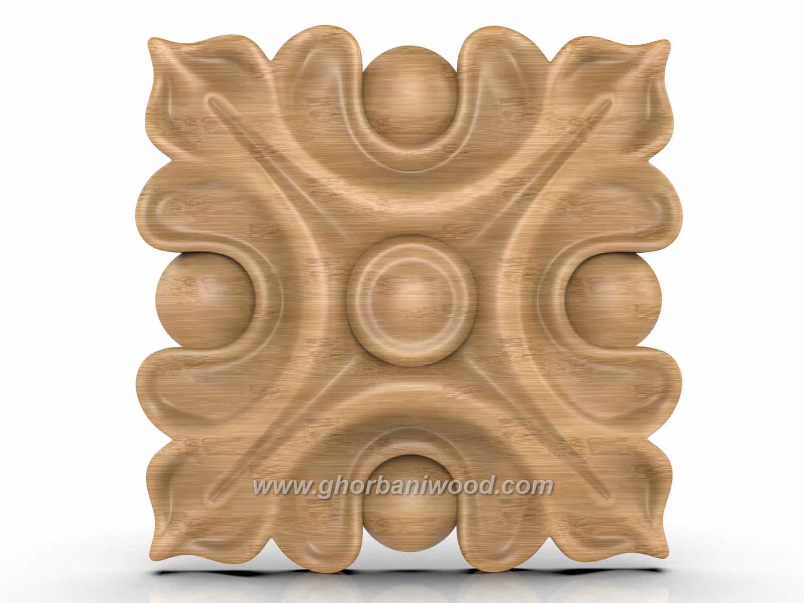 گل منبت دکوری چهارگوش کد 5058