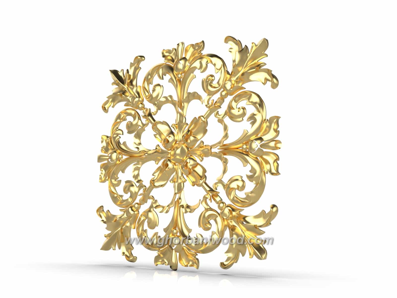گل منبت چوبی چهارگوش کد 5068