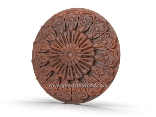گل مرکزی چوبی 5207 - تصویر 5
