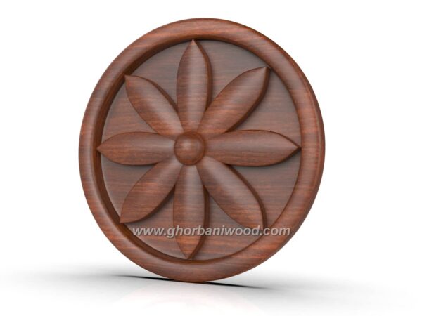 گل چوبی گرد کابینت 5211 - تصویر 5