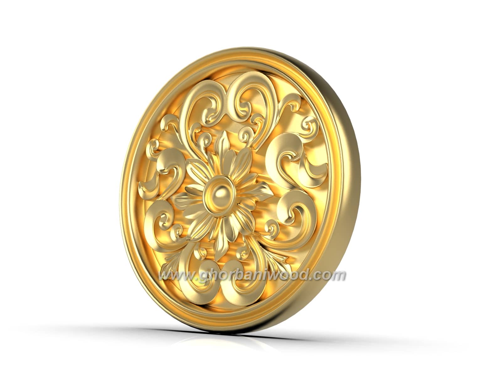 خرید گل منبت گرد کد 5225 - تصویر 2
