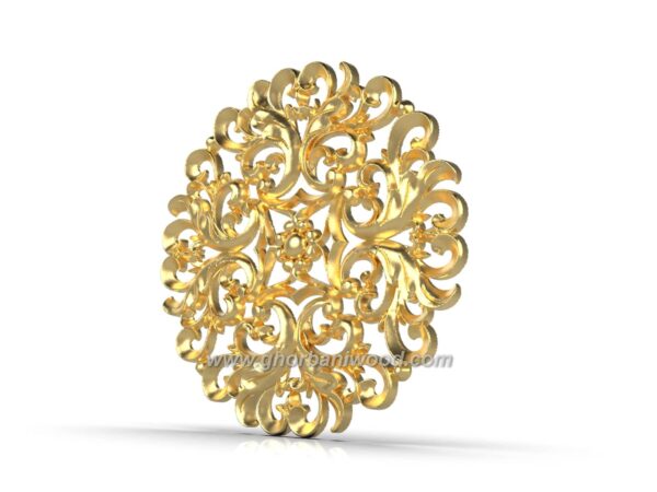 خرید گل چوبی گرد 5233 - تصویر 2