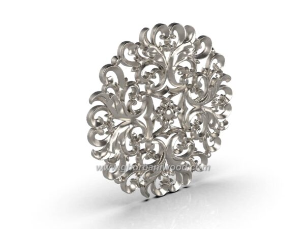خرید گل چوبی گرد 5233 - تصویر 3