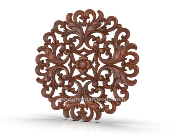 خرید گل چوبی گرد 5233 - تصویر 5