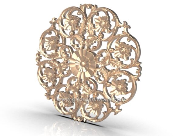 خرید منبت چوب دایره 5236 - تصویر 4