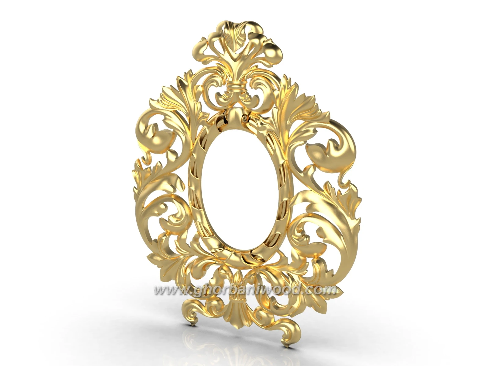 قاب آینه چوبی 1313 - تصویر 2