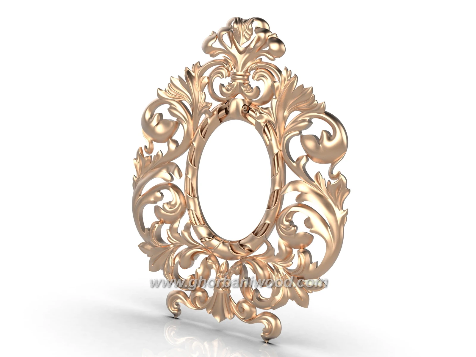 قاب آینه چوبی 1313 - تصویر 4